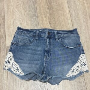 Mossimo Cutoff Shorts with Lace Detail